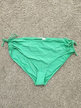 *NWT* Calia Adjustable Tie-Side Women's Bikini Bottom in Bright Green